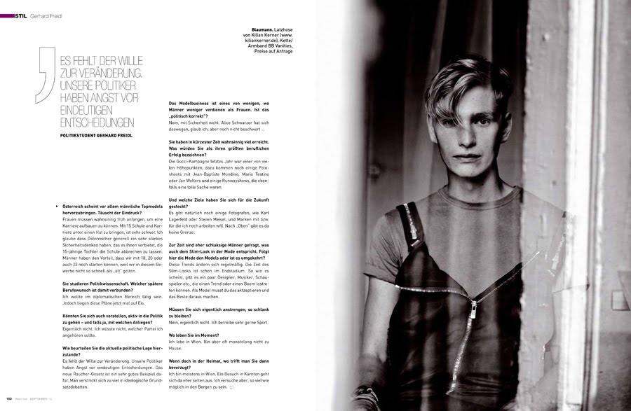 Gerhard Freidl for Wien Live Magazine