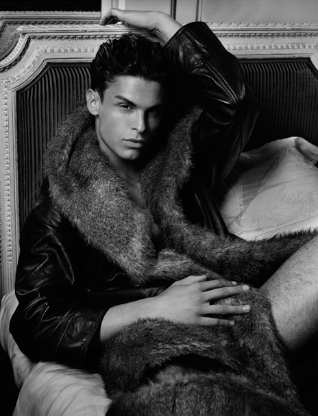 Baptiste Giabiconi & Crystal Renn by Karl Lagerfeld