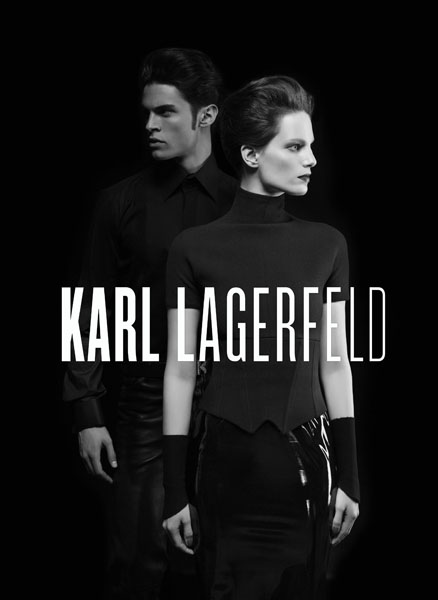Baptiste Giabiconi & Iris Strubegger for Karl Lagerfeld