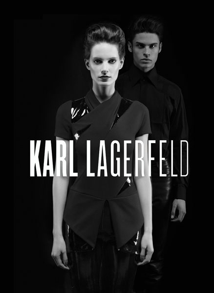 Baptiste Giabiconi & Iris Strubegger for Karl Lagerfeld