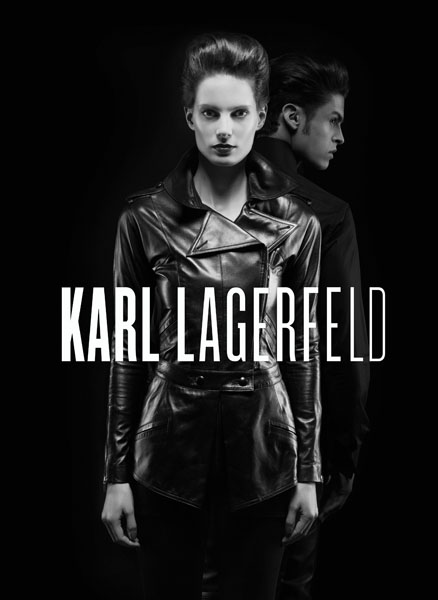 Baptiste Giabiconi & Iris Strubegger for Karl Lagerfeld