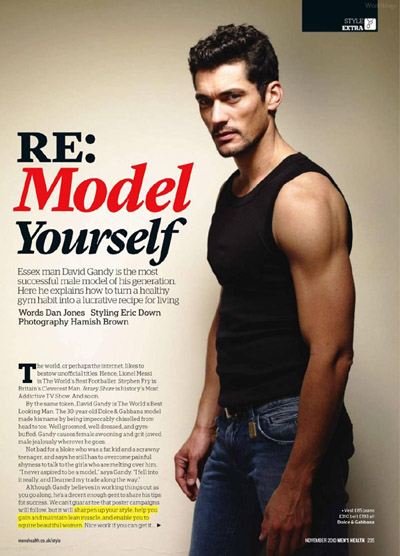 david gandy model. Model: David Gandy |DNA,