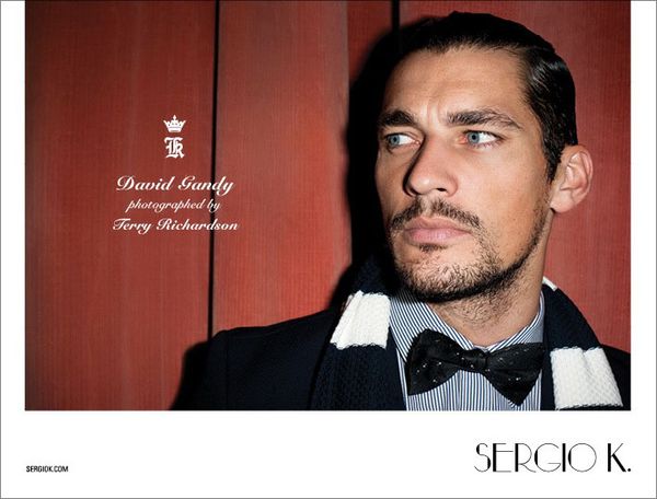 david gandy model. David Gandy for Sergio K Fall