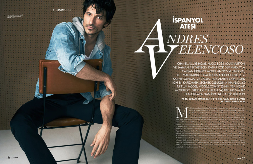 Andres Velencoso Segura by Emre Guven for Elle Man Turkey