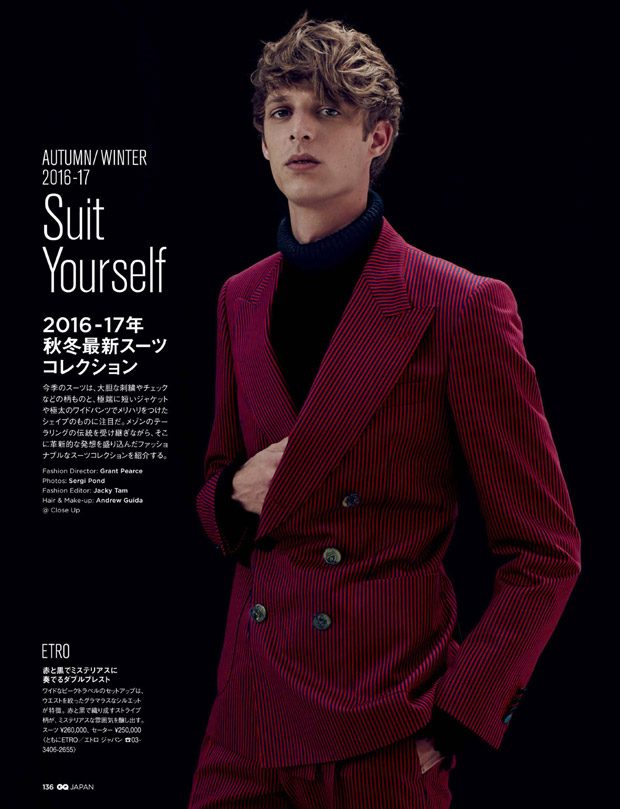 Top Models Pose in Fall Winter 2016.17 Looks for GQ Japan