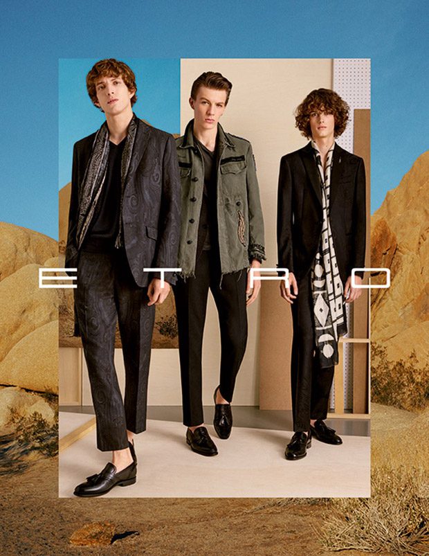 Etro Spring Summer 2017 Starring Xavier Buestel, Finnlay Davis & Ilja ...