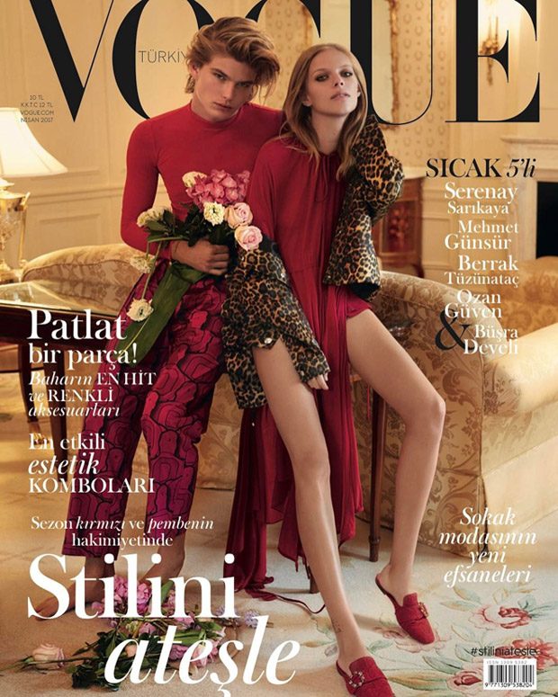 Jordan Barrett & Lexi Boling Cover Vogue Turkey April 2017 Issue