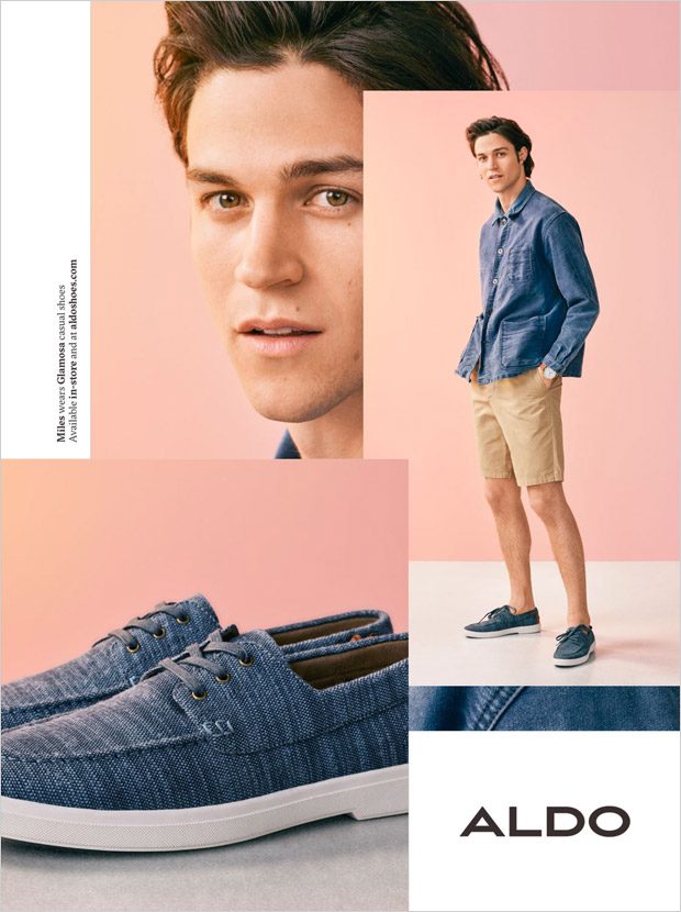 Aldo Shoes Spring Summer Featuring Model Miles