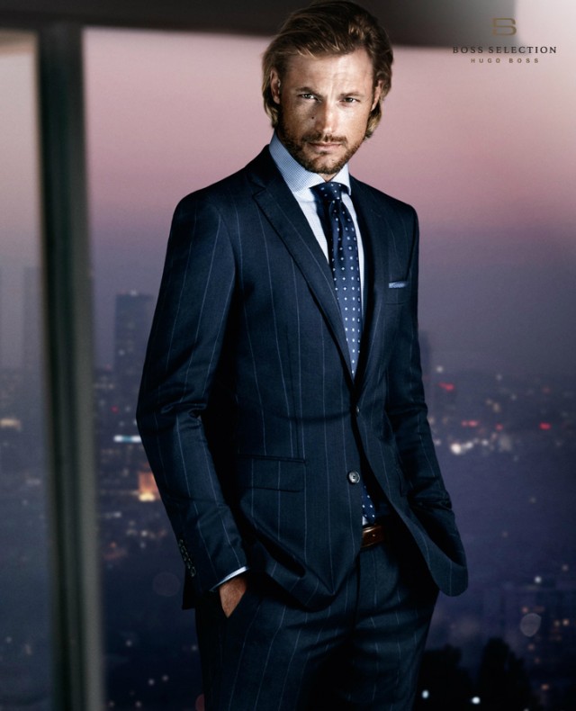 Gabriel Aubry and Zhao Lei for Hugo Boss Selection