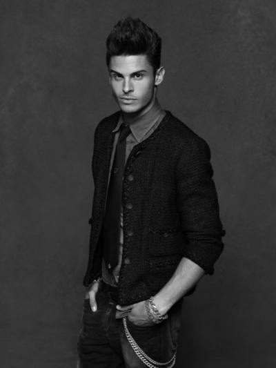 Baptiste Giabiconi for Chanel's The Little Black Jacket by Karl