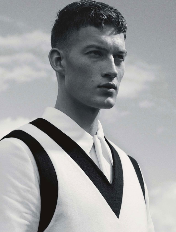 Bastian Thiery by Gregory Harris for Numéro Homme