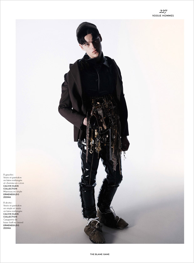 Filip Hrivnak for Vogue Hommes International by David Sims