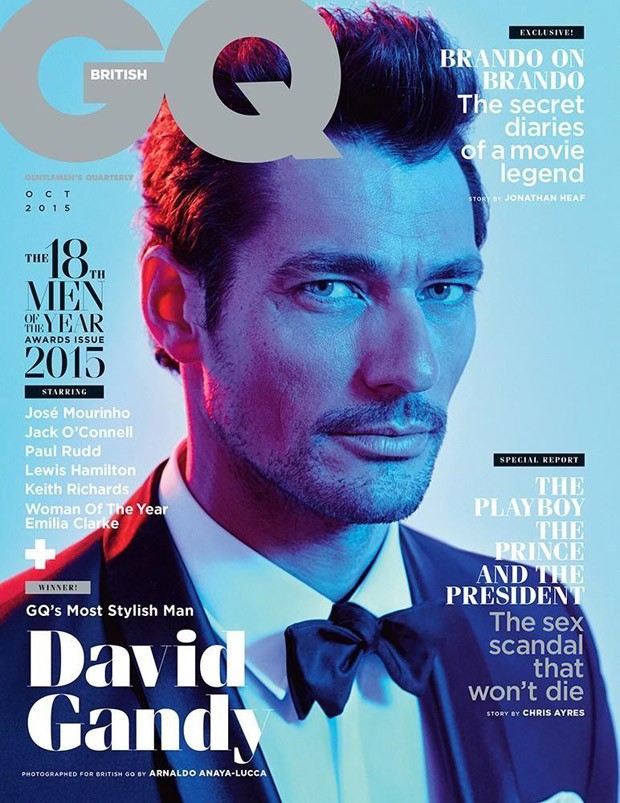 David Gandy Covers GQ UK October 2015