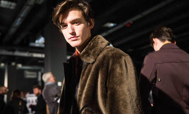 Backstage at Canali Fall Winter 2016.17 Collection