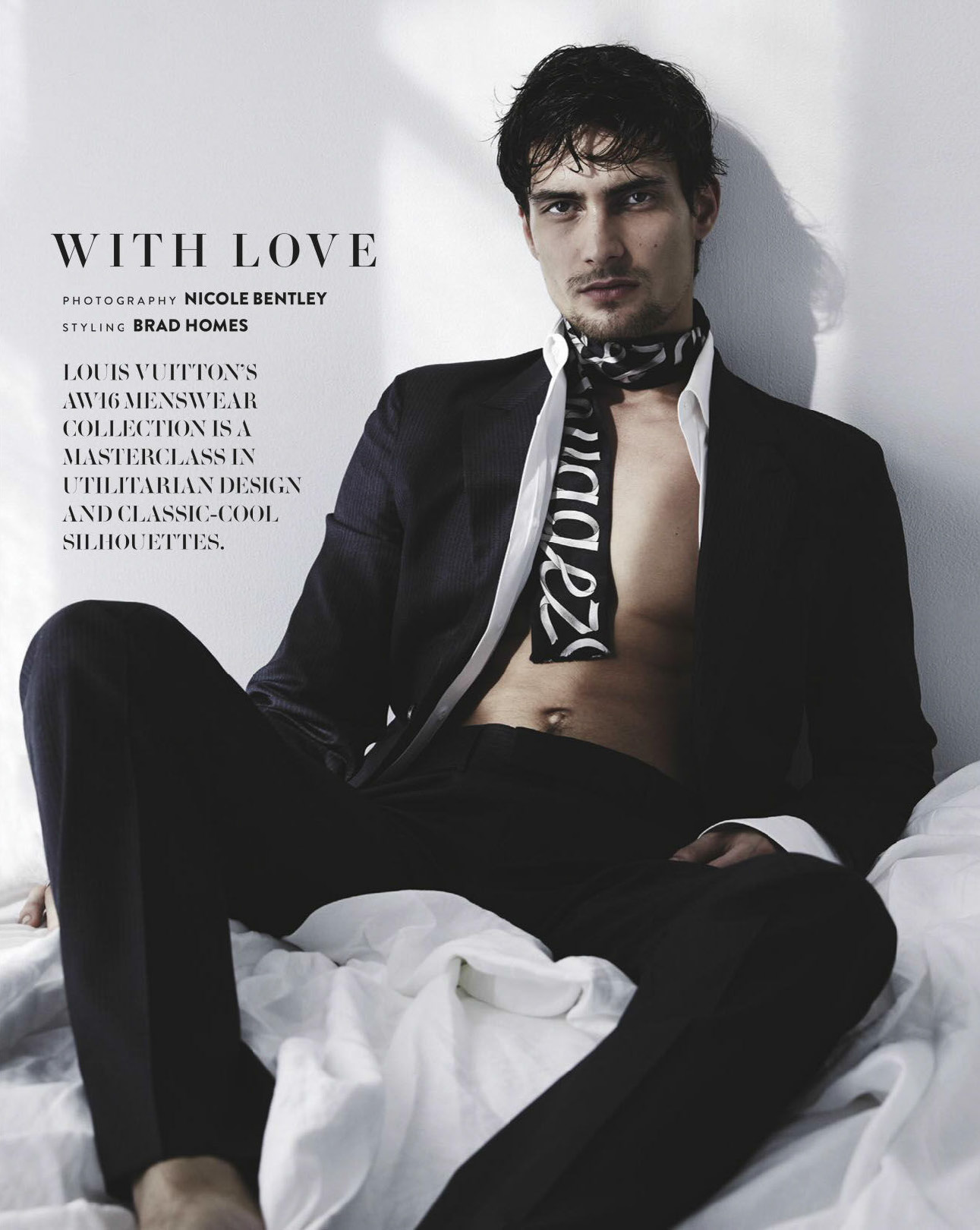 Louis Vuitton Menswear Special for GQ Australia Male Model Scene