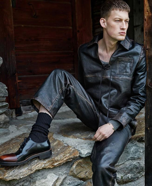 Bastian Thiery Poses in Prada for Essential Homme