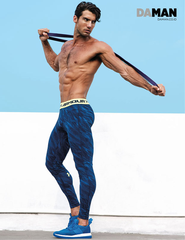 Mitchell Wick Models Sportswear for DA MAN Magazine