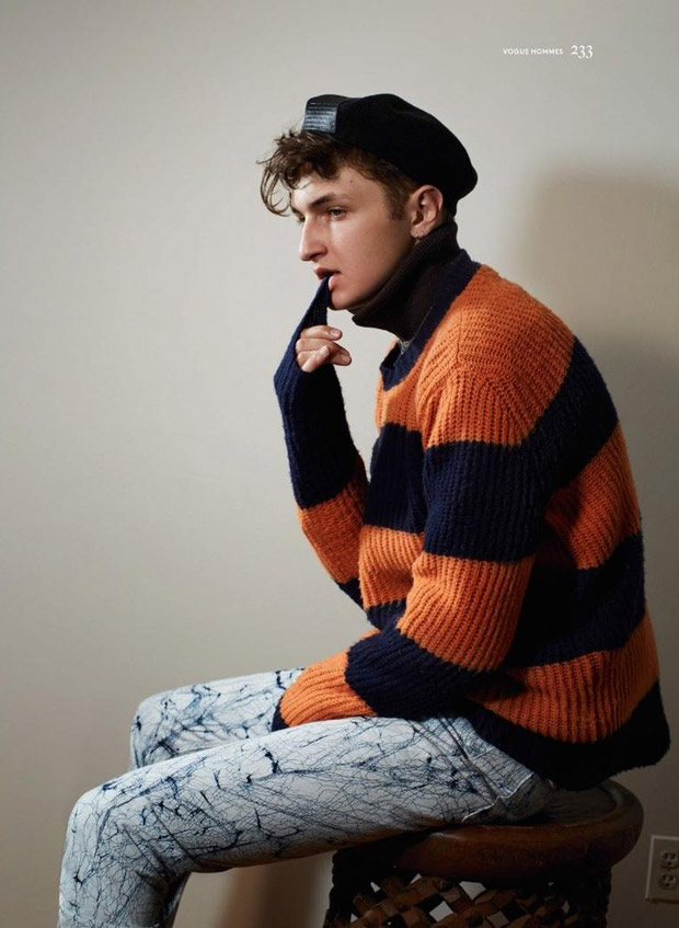 Anwar Hadid Poses for Vogue Hommes Fall Winter 2016 Issue