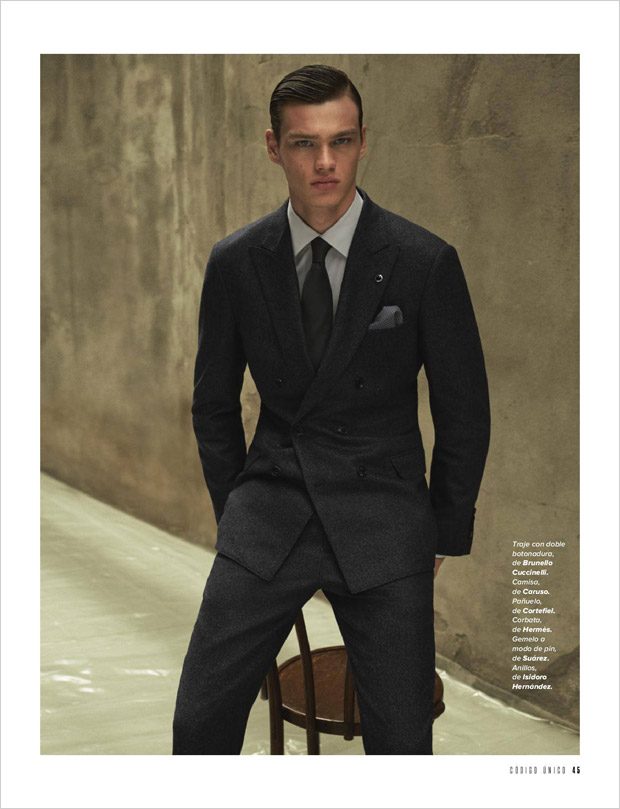 Top Model Filip Hrivnak Suits up for Codigo Unico September Cover Story
