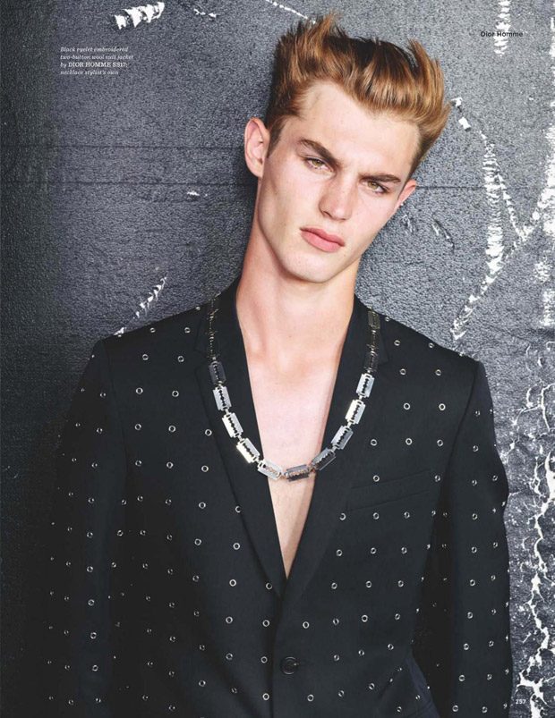 Kit Butler Models Dior Homme SS17 Looks for GQ Style UK