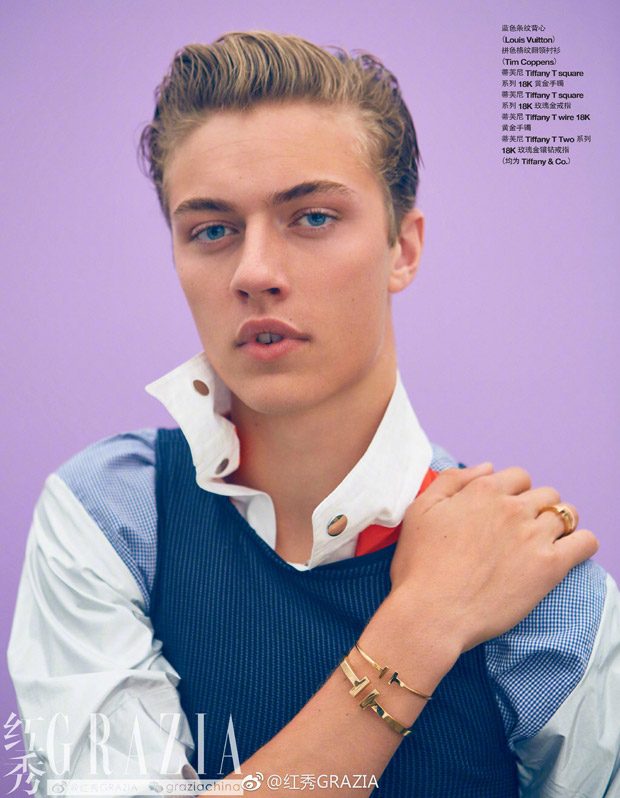 Lucky Blue Smith Stars in Grazia China April 2017 Cover Story