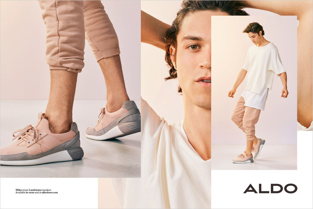Aldo Shoes Spring Summer 2017 Featuring Top Model Miles McMillan