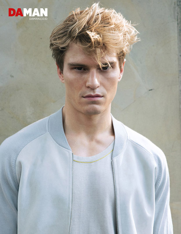 Oliver Cheshire is the Cover Boy of DA MAN June July 2017 