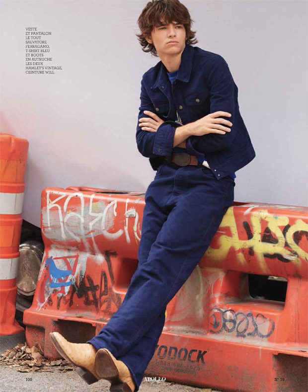 Noah Boling is Urban Cowboy for Apollo Magazine Fall Winter 2017 Issue
