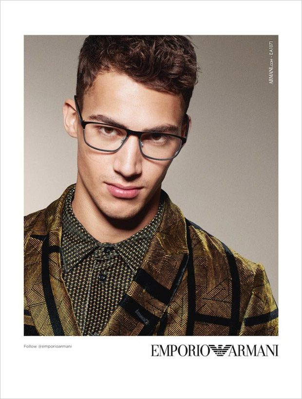 Alessio Pozzi Is the Face of Emporio Armani Eyewear FW17 Collection