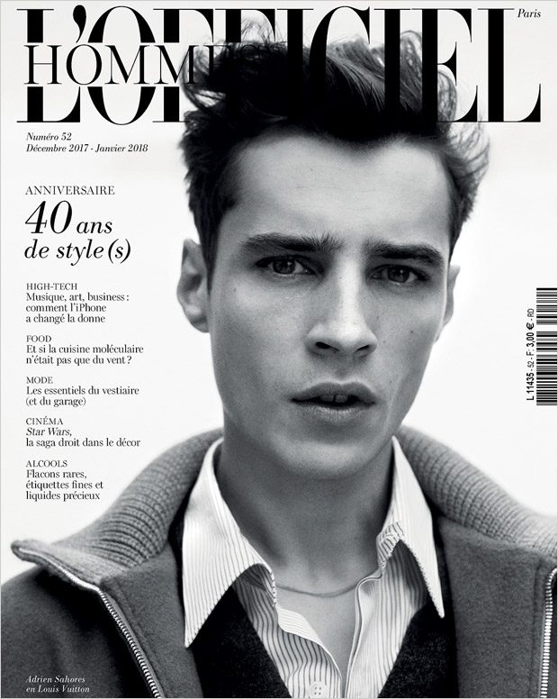 Supermodels Cover L'Officiel Hommes 40th Anniversary Issue