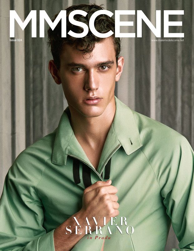 XAVIER SERRANO IN PRADA FOR MMSCENE AUGUST 2018 ISSUE