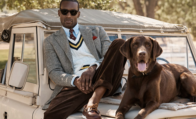 Corey Baptiste Models Mr Porter x Polo Ralph Lauren Capsule Collection