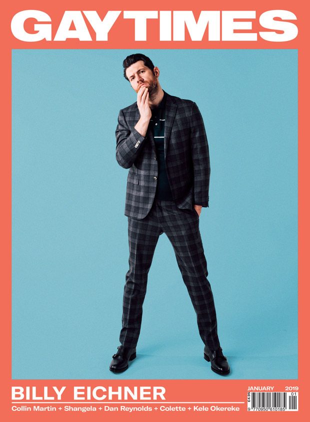 Billy Stars in the Cover Story of Gay January 2019 Issue