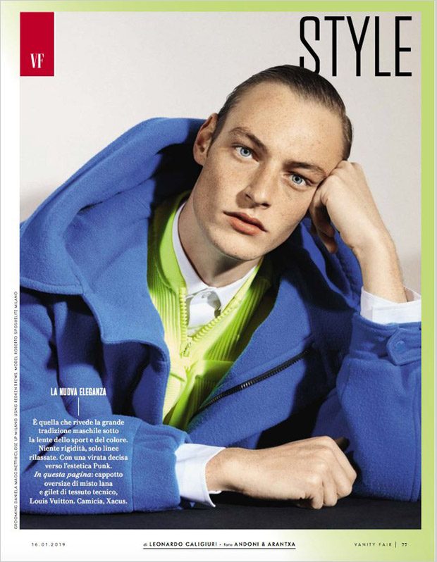 New Formal: Roberto Sipos Poses for Vanity Fair Italia