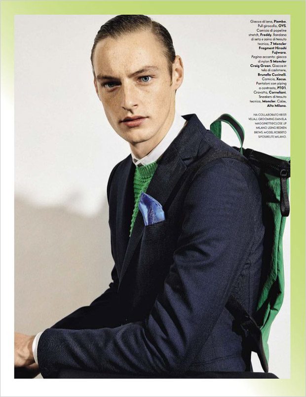 New Formal: Roberto Sipos Poses for Vanity Fair Italia