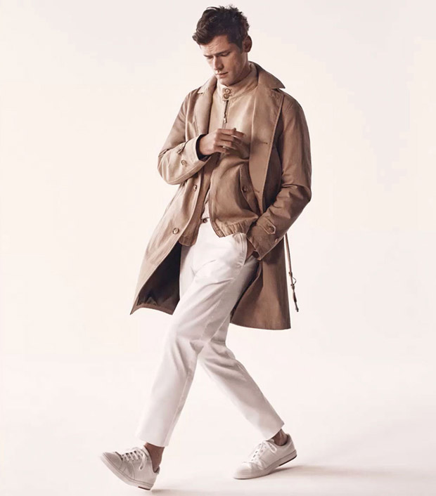 New Smart Casual: Sean O'Pry Poses in Massimo Dutti SS19 Looks