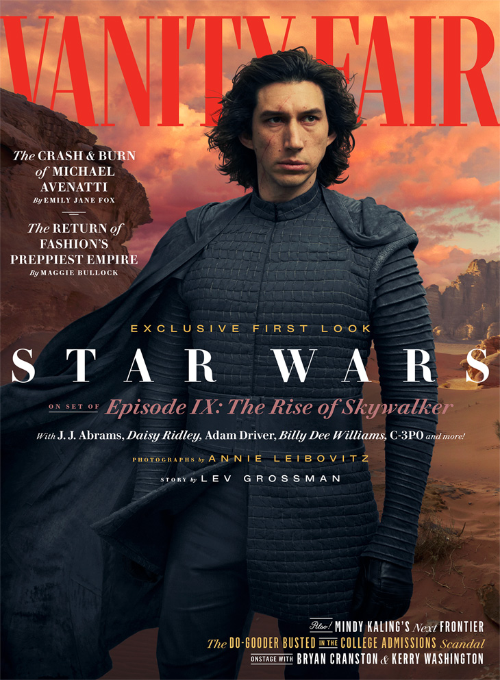 Star Wars Actor Adam Driver Covers Vanity Fair June 2019 Issue