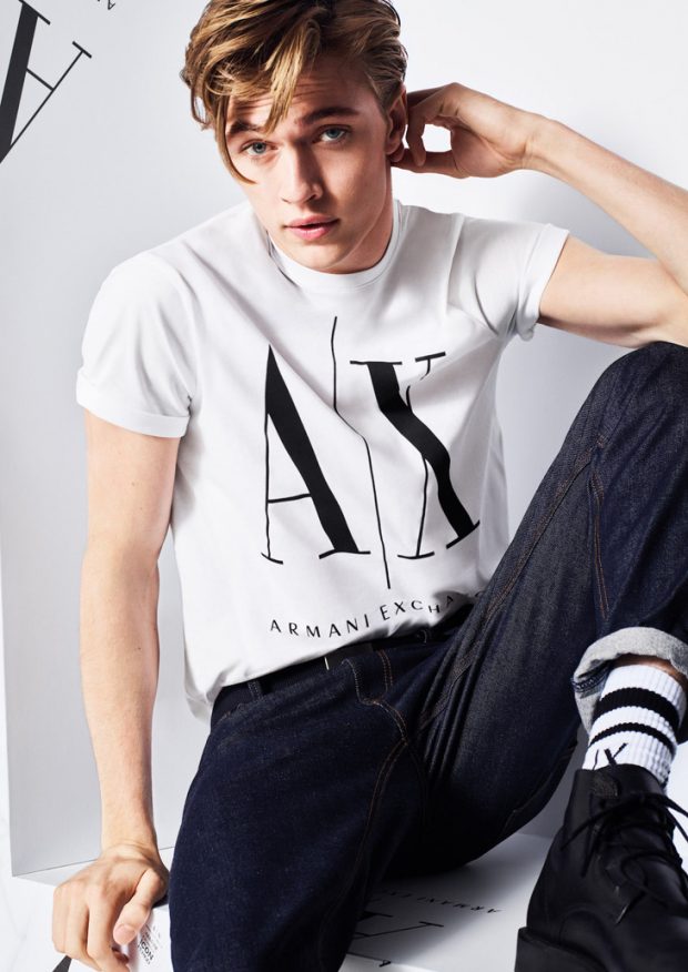 Lucky Blue Smith is the Face of Armani Exchange FW19 Collection