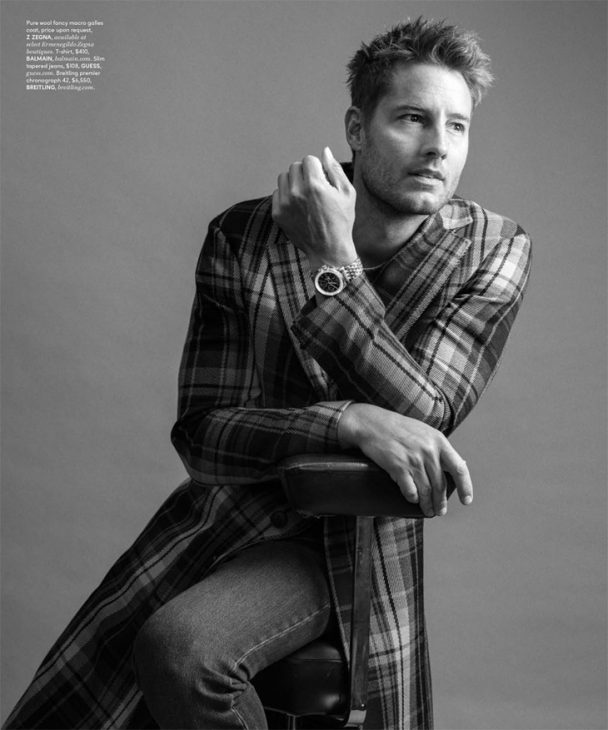 This is Us Star Justin Hartley Poses for DuJour Magazine Fall 2019 Issue