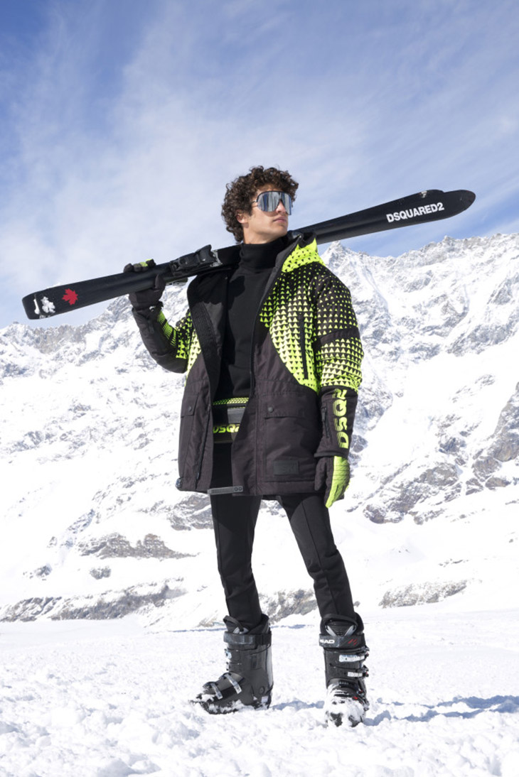 Francisco Henriques Models Dsquared2 Fall Winter 2019.20 Ski Collection