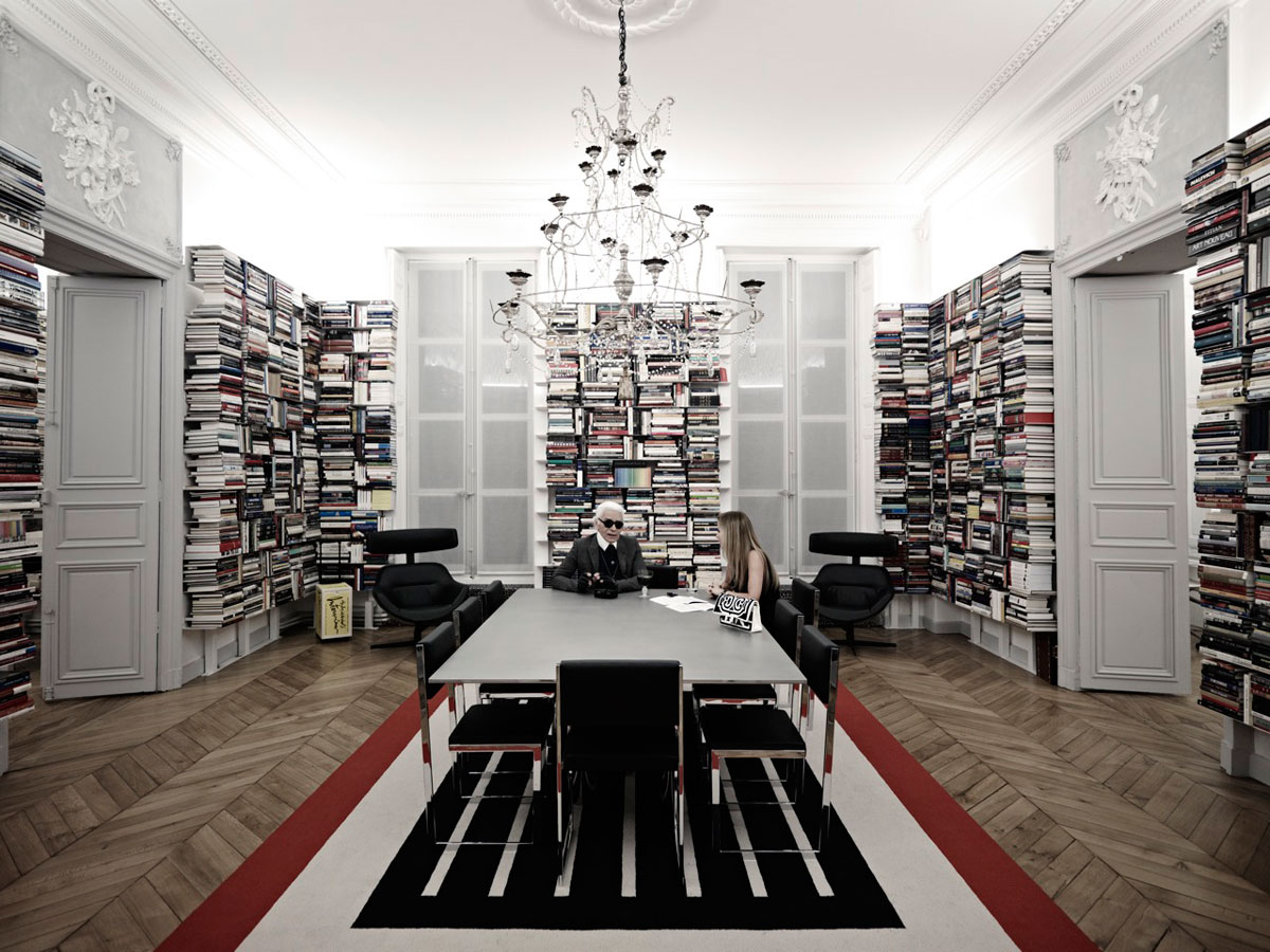 Karl Lagerfeld in office