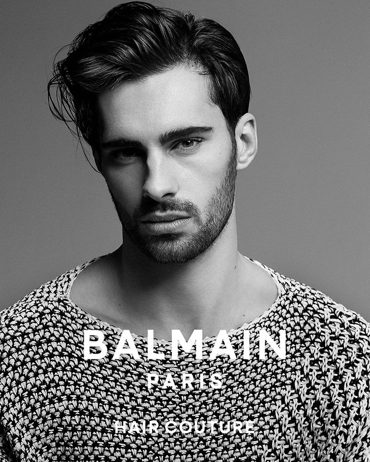 Elliot Meeten is the Face of Balmain Paris Hair Couture Spring 2020