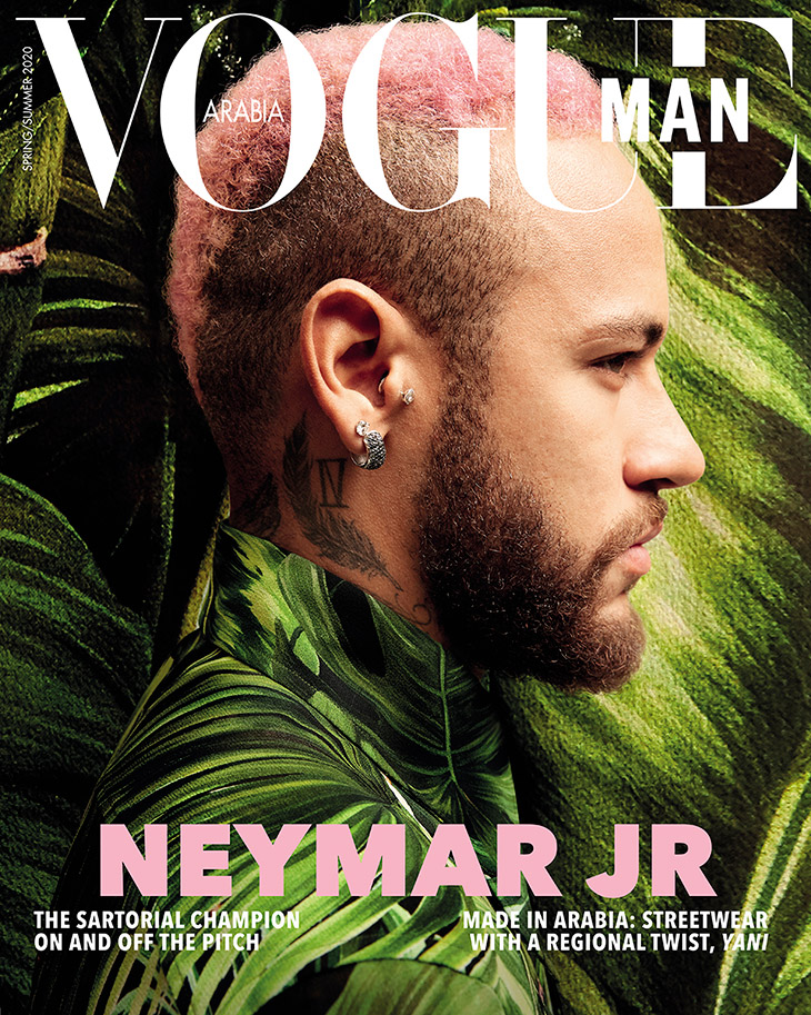Neymar da Silva Santos Junior Covers Vogue Man Arabia SS20 Issue