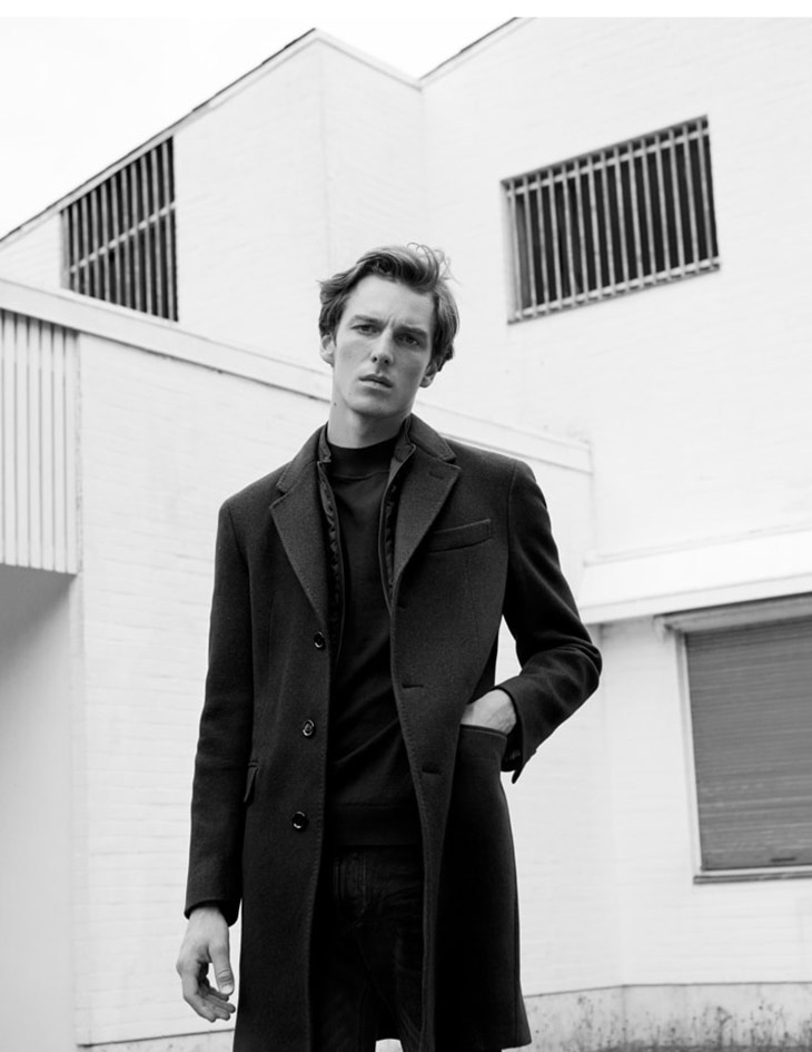 Quentin Demeester Models Massimo Dutti Fall 2020 Collection