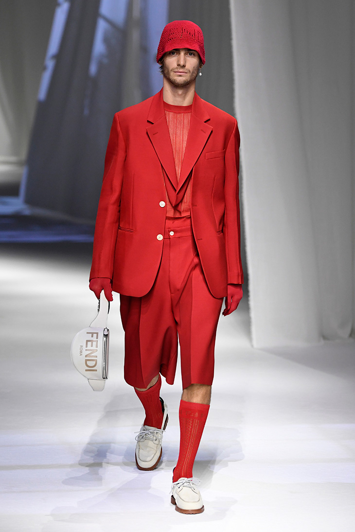 MFW: FENDI Spring Summer 2021 Collection - Male Model Scene