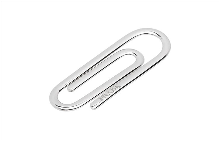 Prada Paperclip Money Clip  Paper clip, Prada, Money clip