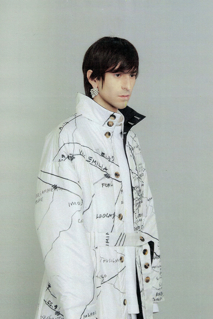 federico cina print jacket