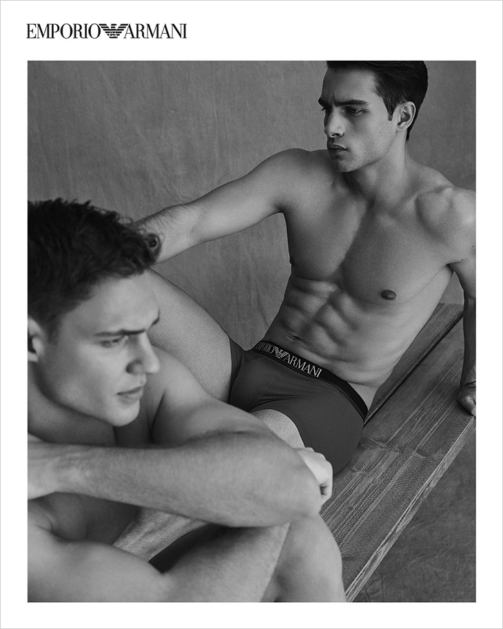 Aleksandar Rusic & Tobias Reuter Model Emporio Underwear