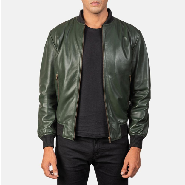 Louis Vuitton 2018 Lamb Leather Bomber Jacket - Black Outerwear