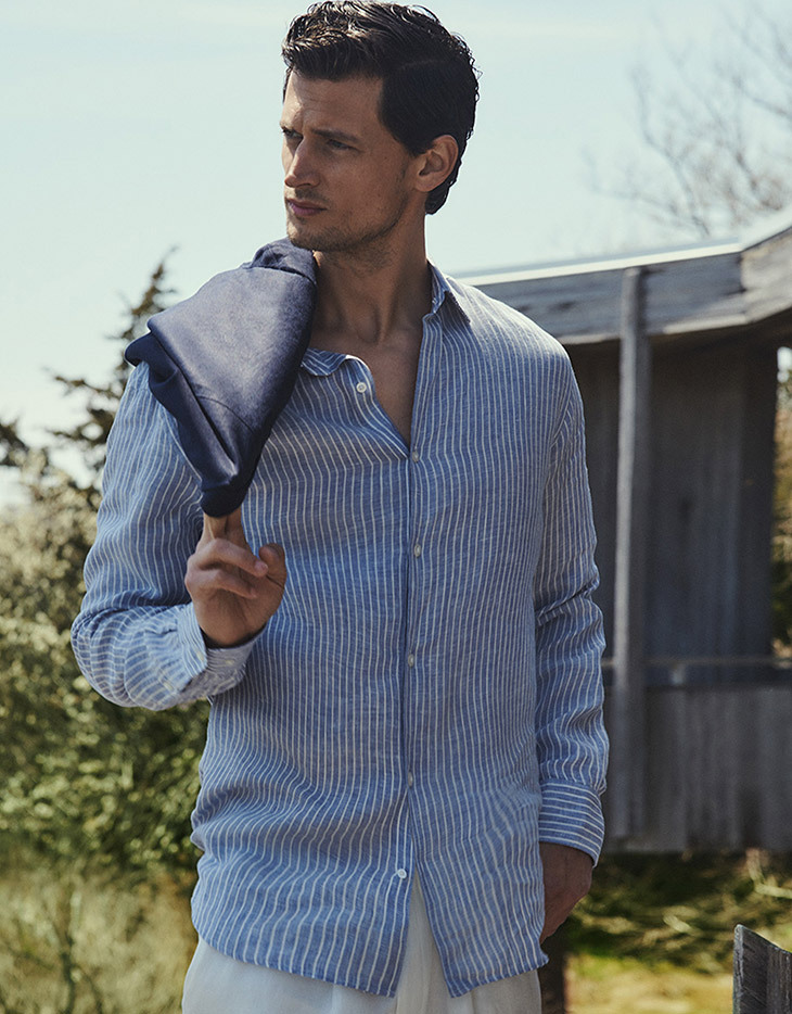 Garrett Neff Models Massimo Dutti Spring Summer 2021 Collection